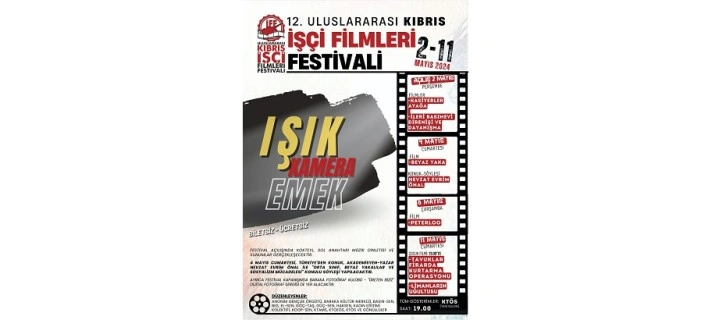 12. Uluslararası Kıbrıs İşçi Filmleri Festivali başlıyor