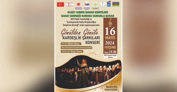 Bahar Esintileri Sanat Derneği Korosu Bakü’de konser verecek