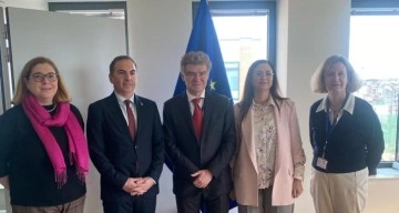 KTSO heyeti, Brüksel’de Avrupa Komisyonundan Mario Nava ve Judit Rozsa ile görüştü